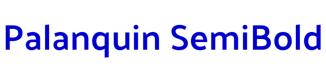 Palanquin SemiBold フォント